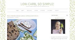 Desktop Screenshot of lowcarbsosimple.com